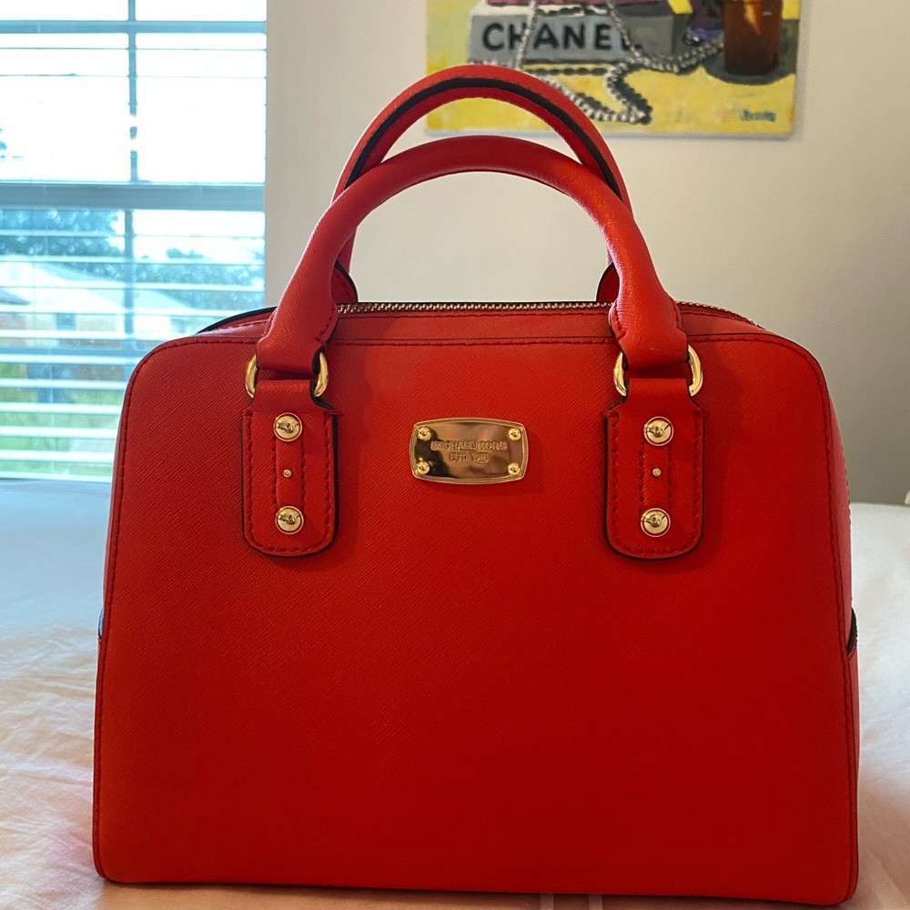 Red Michael Kors Purse